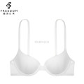 T-shirt underwire lightly lined quarter cup demi skin coloured bra cups